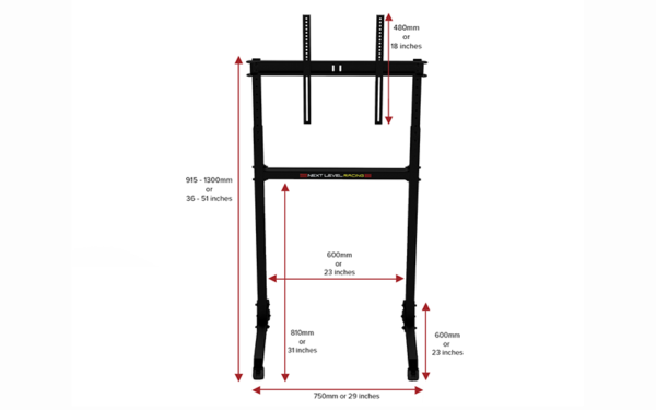 FREE STANDING SINGLE MONITOR STAND